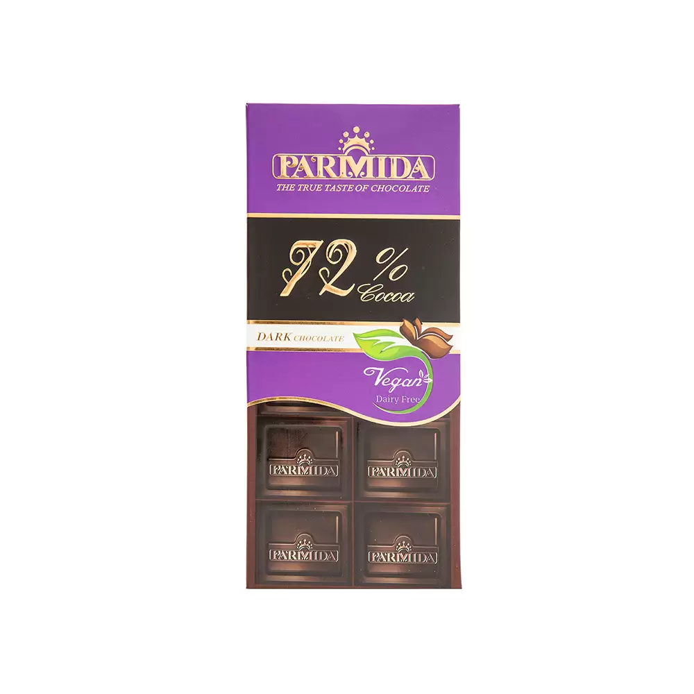 شکلات تلخ پارمیدا 72 درصد