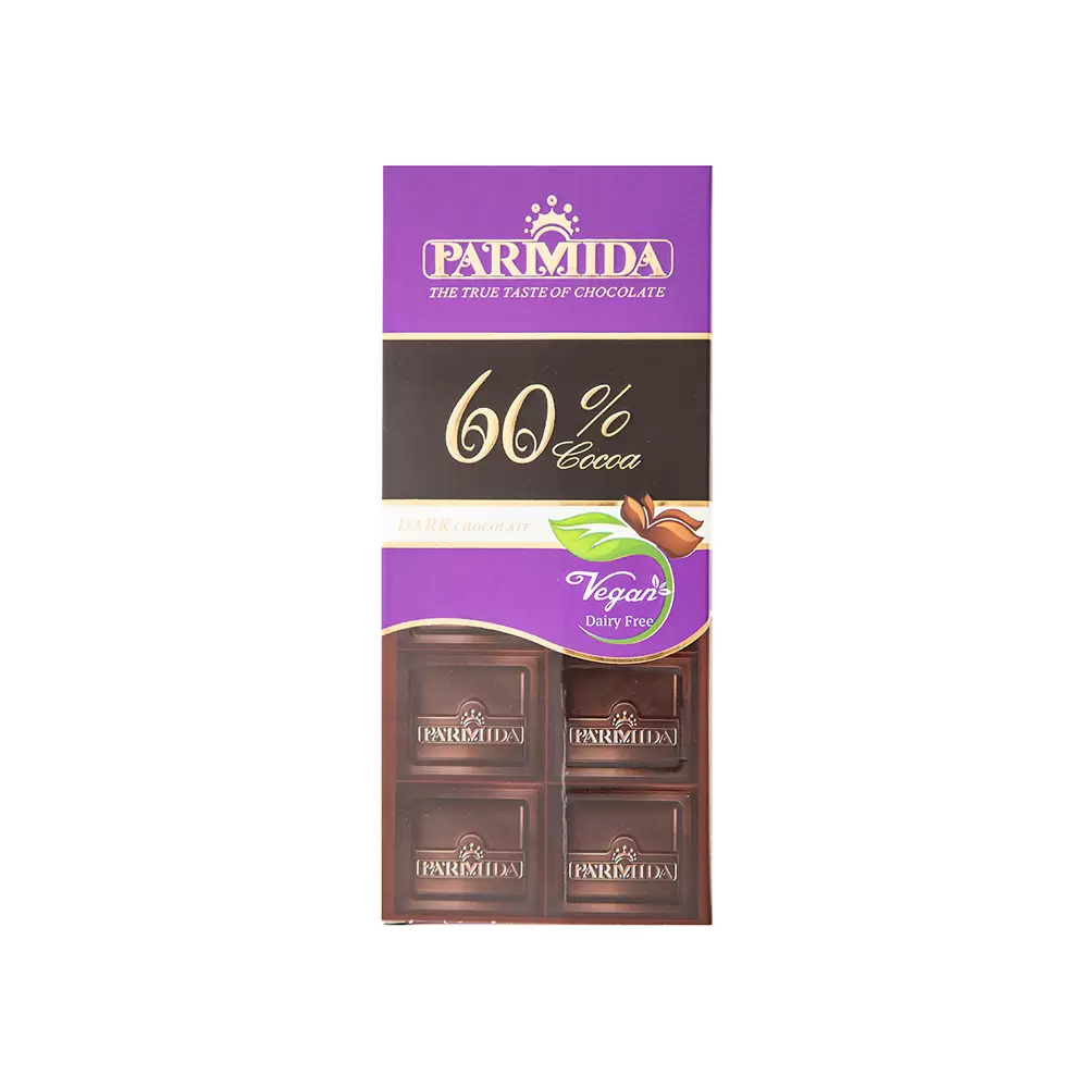 شکلات تلخ پارمیدا 60 درصد