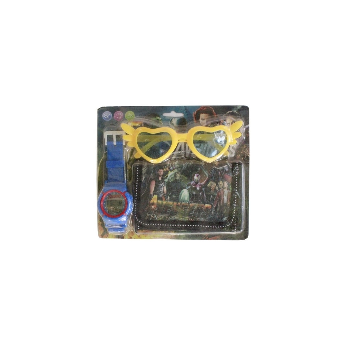 ست کادویی کیف ساعت و عینک اونجرز 8802